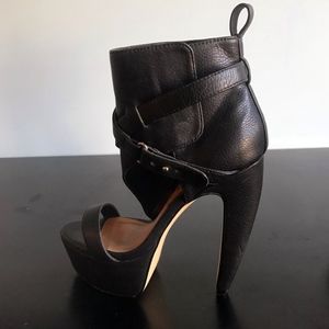 Nasty Gal Shoe Cult Curved Heel Wrap Bootie